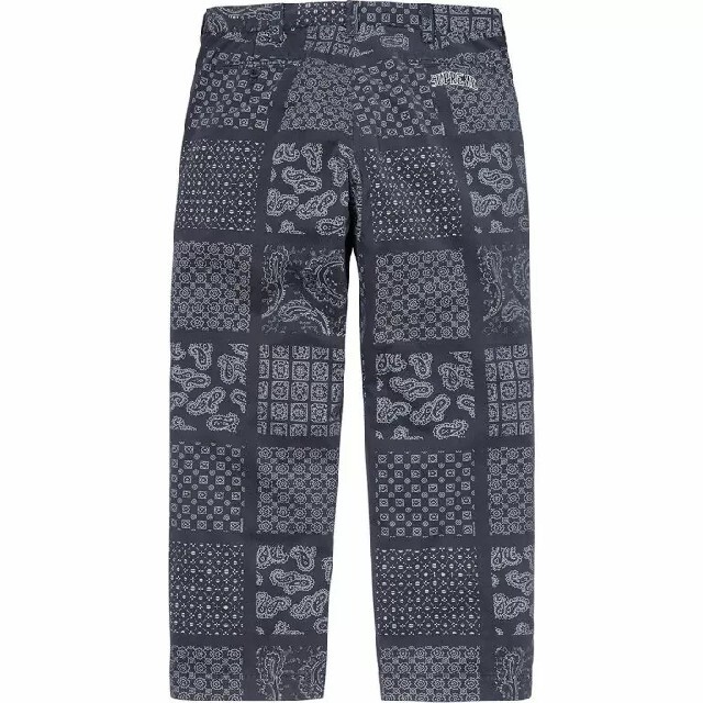 [新品] Supreme 20SS Paisley Grid Chino 34