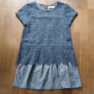 ザラ(ZARA)のZARA(ザラ) レースチュニック 164cm 美品(ミニワンピース)