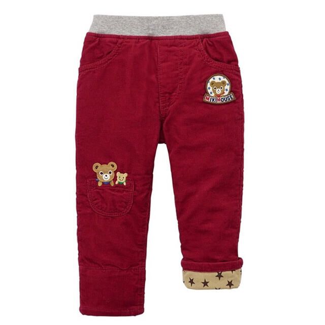 ☆ミキハウス120☆暖か裏地付きパンツ☆コーデュロイ☆ズボン☆新品