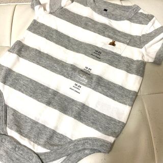 baby gap ボーダーロンパース(ロンパース)