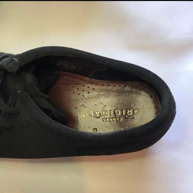 Clarks(クラークス)の美品 25.5cm clarks wallabee black suede メンズの靴/シューズ(ブーツ)の商品写真