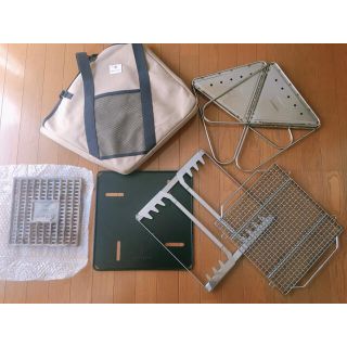 スノーピーク(Snow Peak)の【美品】Snow Peak スノーピーク　焚火台Mスターターセットプラス(その他)