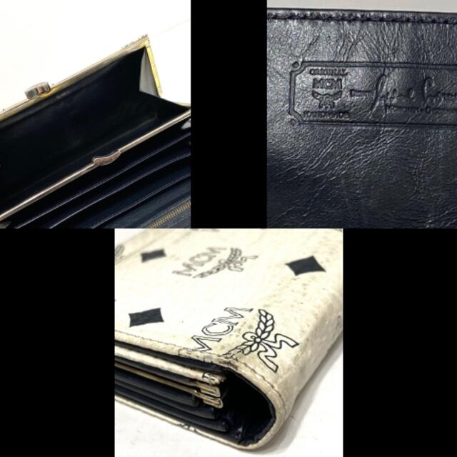 MCM - MCM(エムシーエム) 長財布 - 白×黒 合皮の通販 by ブラン MCM - MCM(エムシーエム) 長財布 - 白×黒 合皮の通販 by ブラン
