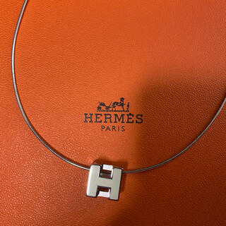 エルメス(Hermes)のHERMES エルメス カージュドアッシュ Hキューブネックレス　白(ネックレス)