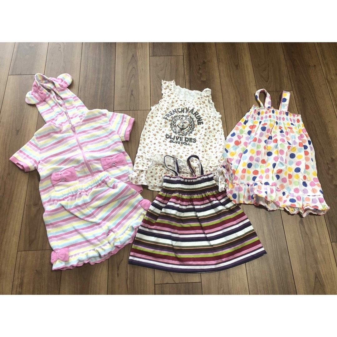 子供服　まとめ売り　90〜120サイズ キッズ/ベビー/マタニティのキッズ服女の子用(90cm~)(ワンピース)の商品写真