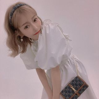 グッチ(Gucci)のグッチ　ウォッシュドデニムヘアバンド　(カチューシャ)