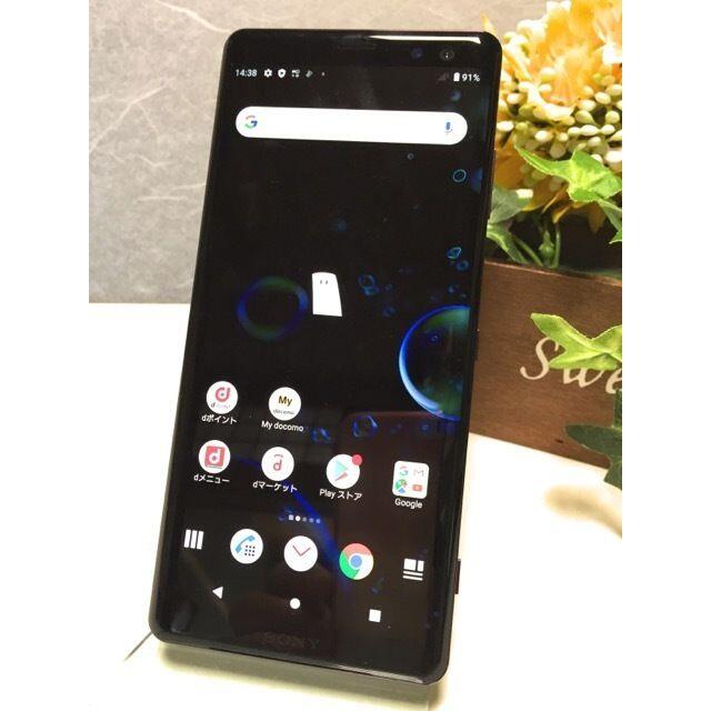 美品 SIMロック解除済 Xperia XZ3 SO-01L ボルドーレッド