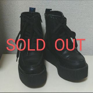 ヨースケ(YOSUKE)の★売切れました★YOSUKE★厚底ハイカットブーツused★22.5(ブーツ)