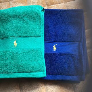 ラルフローレン(Ralph Lauren)の新品未使用 ラルフローレン ポロバスタオル 2枚セット(タオル/バス用品)