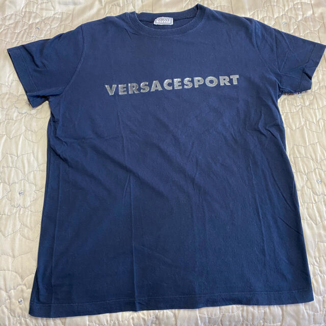 VERSACE(ヴェルサーチ)のベルサーチスポーツ　Tシャツ　ネイビー レディースのトップス(Tシャツ(半袖/袖なし))の商品写真