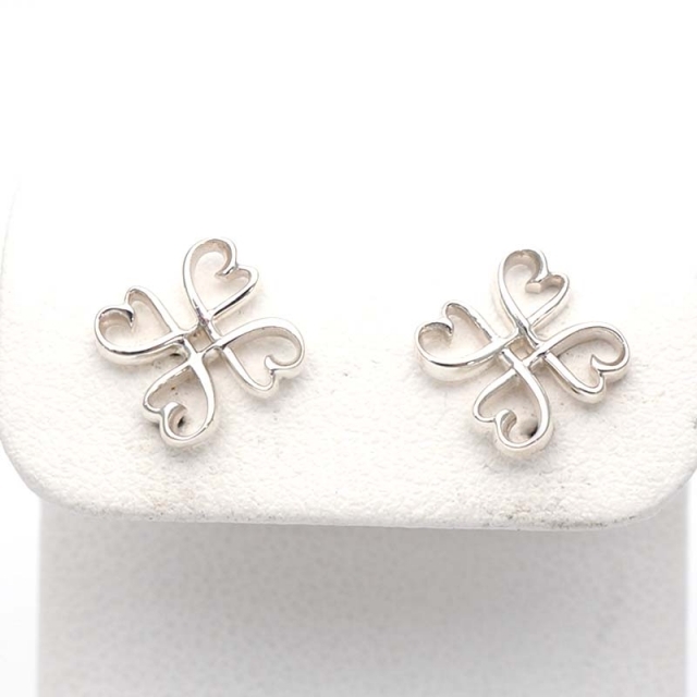 Tiffany & Co. - TIFFANY&Co. クローバー ピアス シルバー925の Tiffany & Co. - TIFFANY&Co. クローバー ピアス シルバー925の