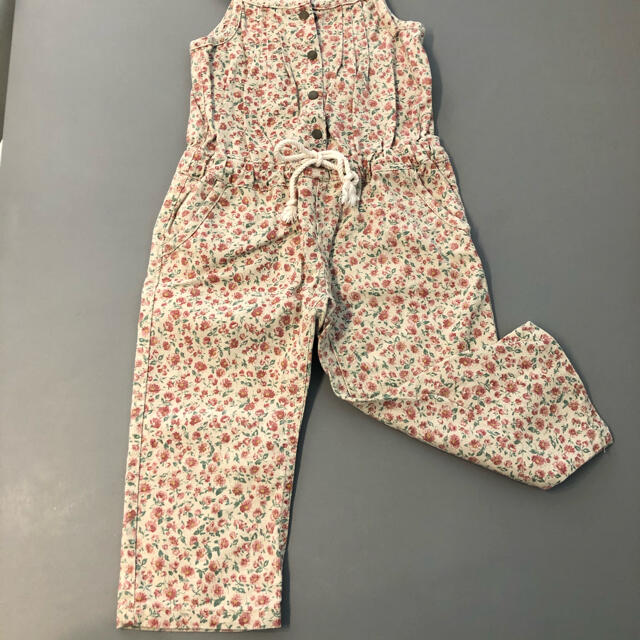 Branshes(ブランシェス)の花柄サロペット100 キッズ/ベビー/マタニティのキッズ服女の子用(90cm~)(パンツ/スパッツ)の商品写真