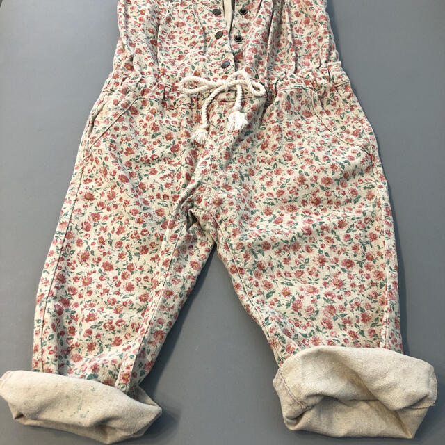 Branshes(ブランシェス)の花柄サロペット100 キッズ/ベビー/マタニティのキッズ服女の子用(90cm~)(パンツ/スパッツ)の商品写真