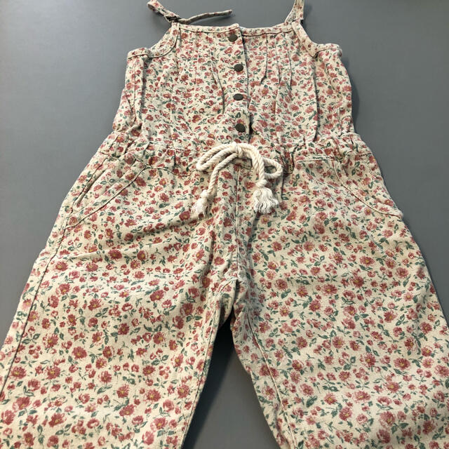 Branshes(ブランシェス)の花柄サロペット100 キッズ/ベビー/マタニティのキッズ服女の子用(90cm~)(パンツ/スパッツ)の商品写真