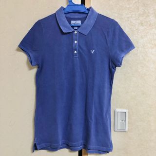 アメリカンイーグル(American Eagle)のアメリカンイーグル アウトフィッターズ ポロシャツ L ブルー 青(ポロシャツ)