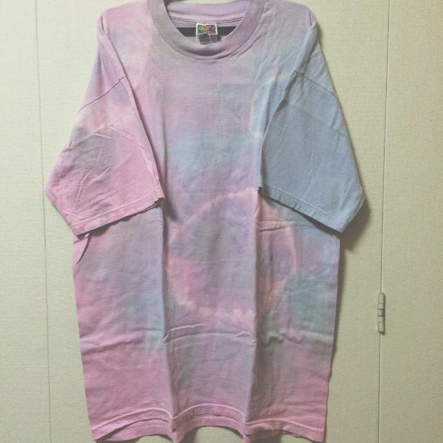 PANAMA BOY(パナマボーイ)の古着 ピンクタイダイTシャツ レディースのトップス(Tシャツ(半袖/袖なし))の商品写真
