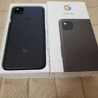 グーグルピクセル(Google Pixel)のGoogle pixel4a ブラック 128GB　SIMフリー(スマートフォン本体)