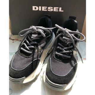 ディーゼル(DIESEL)のディーゼル　雑誌掲載品　スニーカー　36 ブラック　厚底(スニーカー)