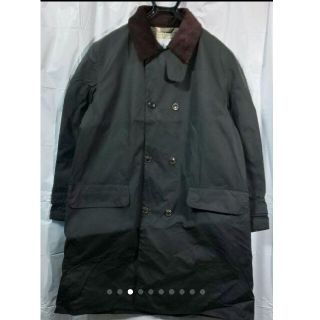 未使用 タグ付き Barbour BEAMS別注 ダブルブレストコート