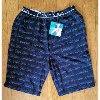 カルバンクライン(Calvin Klein)のカルバンクラインID　新品　メンズ　スウェットショートパンツ(ロゴ/ブラックS)(ショートパンツ)