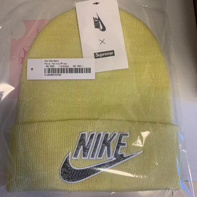 大得価新品 Supreme - SUPREME_ Nike Snakeskin Beanie Yellowの通販 by ®️｜シュプリームならラクマ 新作登場限定SALE