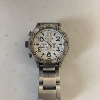 ニクソン(NIXON)のNIXON 42-20 CHRONO WHITE メンズ 腕時計(腕時計(アナログ))