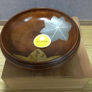 【新品】菓子器　木工品　百貨店(食器)