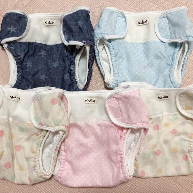 Nishiki Baby(ニシキベビー)の布おむつカバー 6枚セット！ キッズ/ベビー/マタニティのおむつ/トイレ用品(ベビーおむつカバー)の商品写真