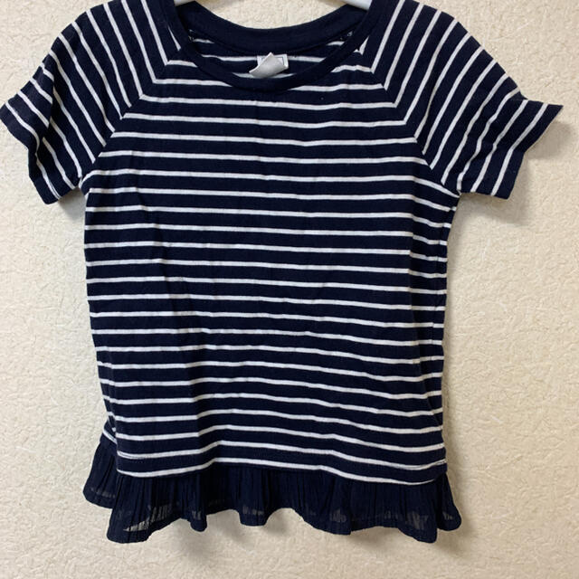 babyGAP(ベビーギャップ)のbaby Gap ボーダーTシャツ キッズ/ベビー/マタニティのキッズ服女の子用(90cm~)(Tシャツ/カットソー)の商品写真