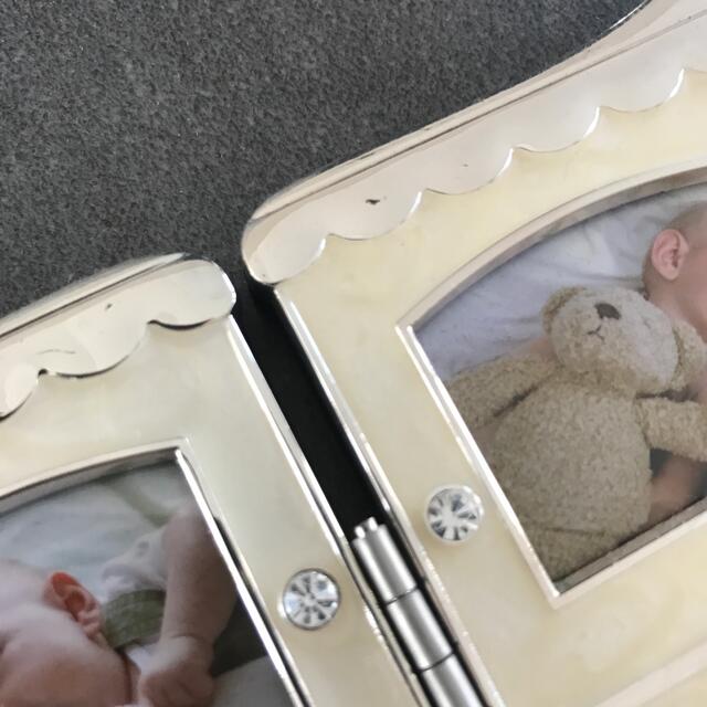 Francfranc(フランフラン)のフォトフレーム  写真たて　赤ちゃん　汽車 キッズ/ベビー/マタニティのメモリアル/セレモニー用品(フォトフレーム)の商品写真