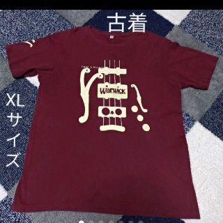 ユニクロ(UNIQLO)の古着　UNIQLO　プリントTシャツ　XLサイズ　PURPLE(Tシャツ/カットソー(半袖/袖なし))