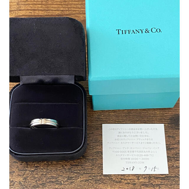 Tiffany & Co. - TIFFANY&Co Tナローリング　18Kホワイトゴールド　7号