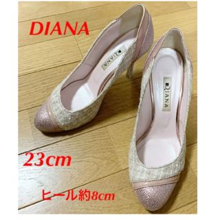 ダイアナ(DIANA)のDIANA ダイアナ パンプス ピンク 23cm ヒール8cm(ハイヒール/パンプス)