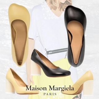 新作　春夏2021 MM6 MAISON MARGIELA スクエアトゥパンプス(ハイヒール/パンプス)