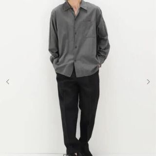 再再再..販 comoli 20aw ヨリ杢オープンカラーシャツ サイズ3 | www