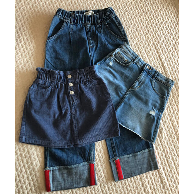 ZARA KIDS(ザラキッズ)のZara kids ３点とサロペットスカート　9歳 キッズ/ベビー/マタニティのキッズ服女の子用(90cm~)(スカート)の商品写真