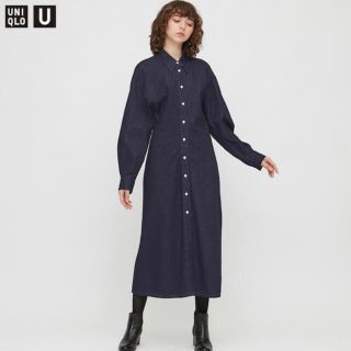 ユニクロ(UNIQLO)のユニクロ　デニムワンピース(ロングワンピース/マキシワンピース)