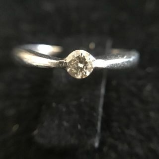 ダイヤモンド0.10ct💎ピンキーリング　プラチナ製(リング(指輪))