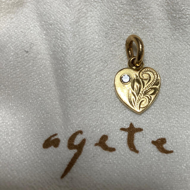 agete(アガット)のagete アガット チャーム　ペンダントトップ　10k  ネックレス レディースのアクセサリー(チャーム)の商品写真