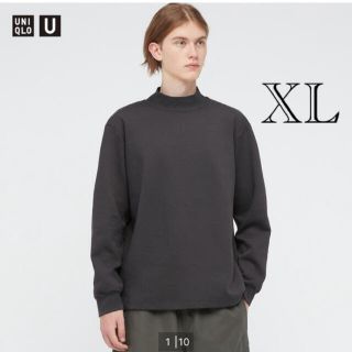 ユニクロ(UNIQLO)のユニクロユー　モックネックプルオーバー　XL 新品！(Tシャツ/カットソー(七分/長袖))