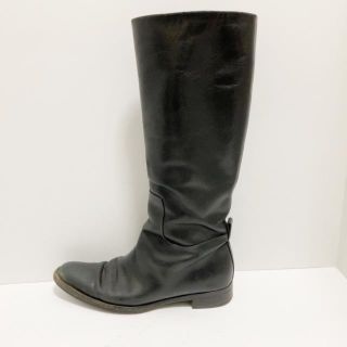 ジルサンダー ロングブーツ 37 1/2 - 黒