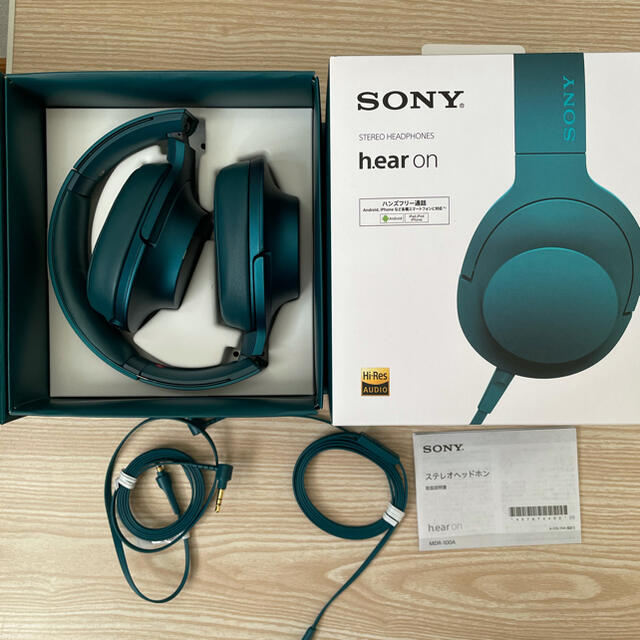 SONY(ソニー)のSony ハイレゾ対応ステレオヘッドホン MDR-100A【美品中古】 スマホ/家電/カメラのオーディオ機器(ヘッドフォン/イヤフォン)の商品写真