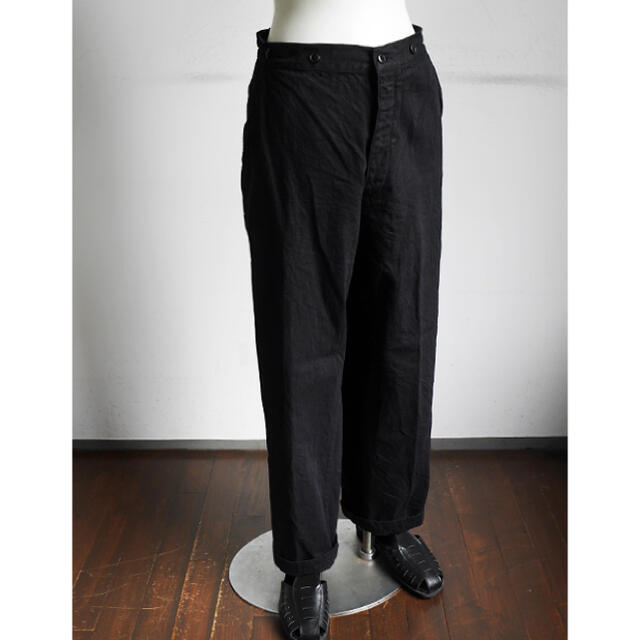 パターン COMOLI 22ss デニムオーバーパンツ BLACK 2 ブラック | irai