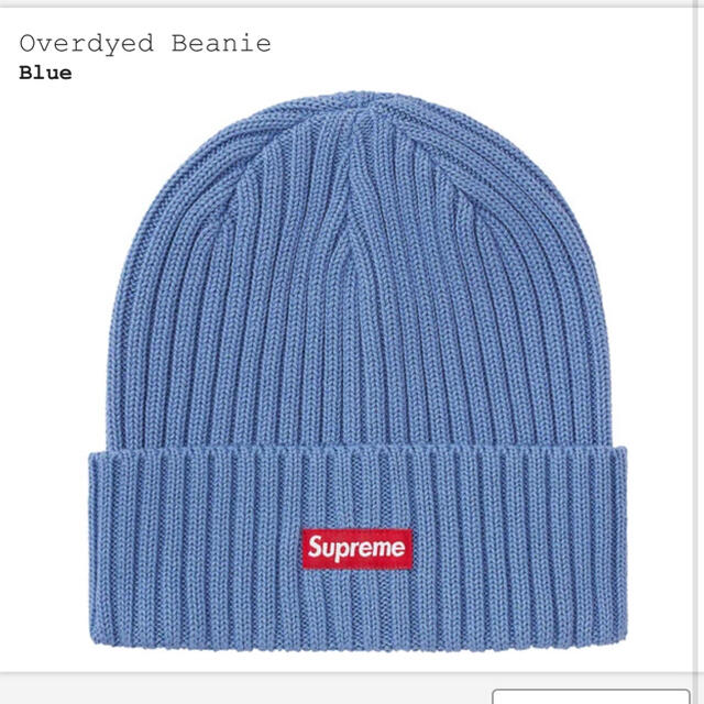 Supreme(シュプリーム)のSupreme Overdyed Beanie "Blue" メンズの帽子(ニット帽/ビーニー)の商品写真