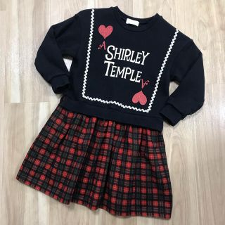 シャーリーテンプル(Shirley Temple)のシャーリーテンプル トランプ トレーナーワンピース 120 ドッキングワンピース(ワンピース)