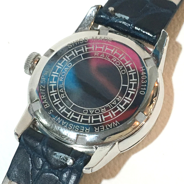 【新品電池】ハミルトン シェル文字盤 レディース腕時計 ブレスレット型 シルバー