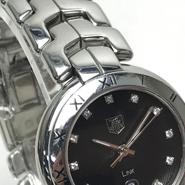 TAG Heuer(タグホイヤー)のタグホイヤー TAG HEUER 11Pダイヤ WAT1410.BA0954 リンク クォーツ デイト 腕時計 SS シルバー ブラック レディースのファッション小物(腕時計)の商品写真