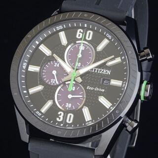 シチズン(CITIZEN)の【新品即納】シチズン メンズ腕時計『鮮やかなグリーンのアクセント』 防水(腕時計(アナログ))