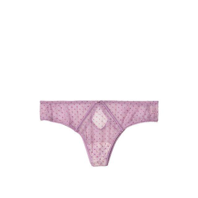 Victoria's Secret(ヴィクトリアズシークレット)のヴィクトリアズシークレット カットアウト タンガ パンティー Purple XS レディースの下着/アンダーウェア(ショーツ)の商品写真