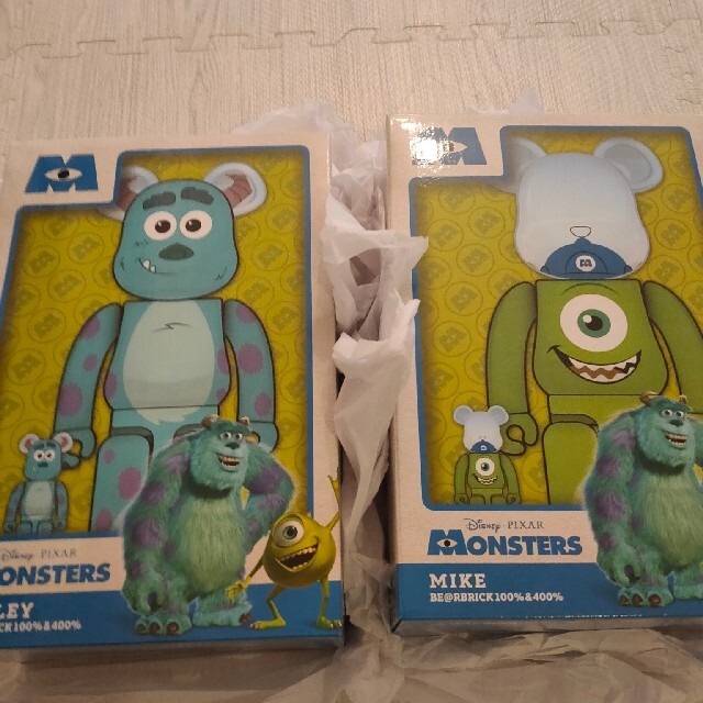 Disney(ディズニー)のBE@RBRICK MIKE & SULLEY 100％ & 400％ セット エンタメ/ホビーのフィギュア(その他)の商品写真